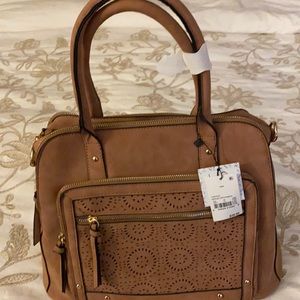 Target VR cognac light tan bag NWT